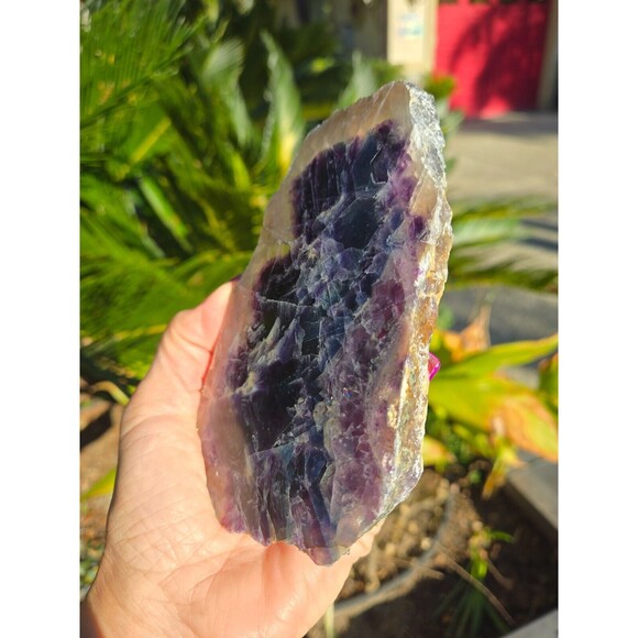 Rainbow Fluorite Crystal Natural Stone Slab - Picture 12 of 12